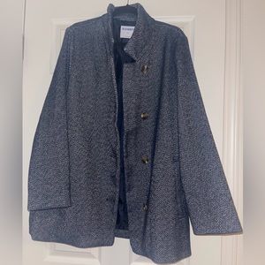 Old Navy Soft-Brushed Herringbone Button-Front Car Coat for Women